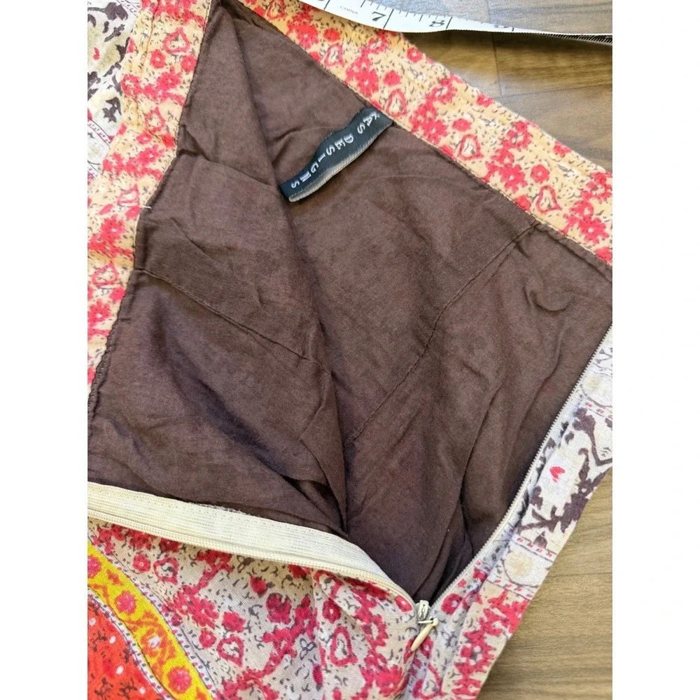 Boho Patchwork Maxi Skirt Womens S Festival‎ Cottagecore 100% Cotton